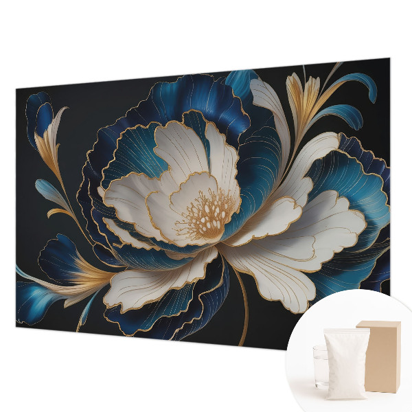 Vliesbehang fotobehang woonkamer Bloemenpatroon