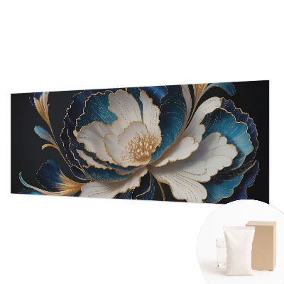 Vliesbehang fotobehang woonkamer Bloemenpatroon