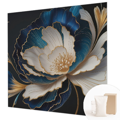 Vliesbehang fotobehang woonkamer Bloemenpatroon