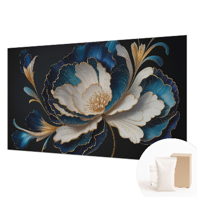 Vliesbehang fotobehang woonkamer Bloemenpatroon