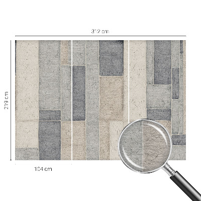Fotobehang met een geometrisch mozaïekpatroon