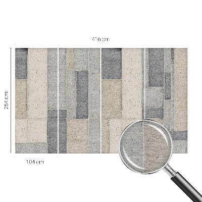 Fotobehang met een geometrisch mozaïekpatroon