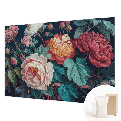 Fotobehang op maat Kleurrijke bloemen
