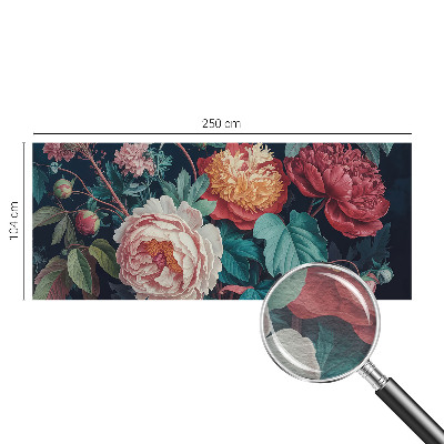 Fotobehang op maat met kleurrijke bloemen