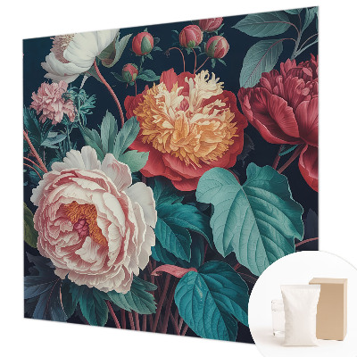 Fotobehang op maat met kleurrijke bloemen