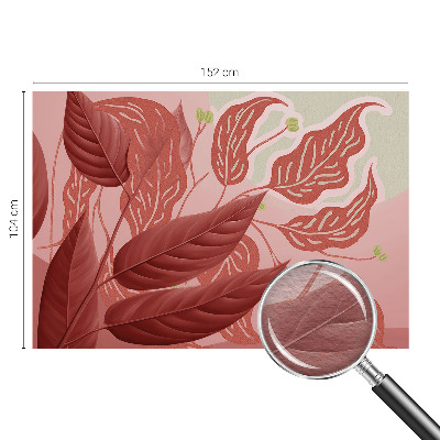 Foto behang op maat Biologische bladeren