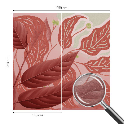 Foto behang op maat Biologische bladeren