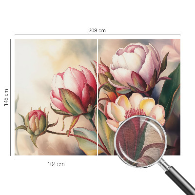 Naadloos fotobehang Een boeket bloemen