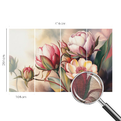Naadloos fotobehang Een boeket bloemen