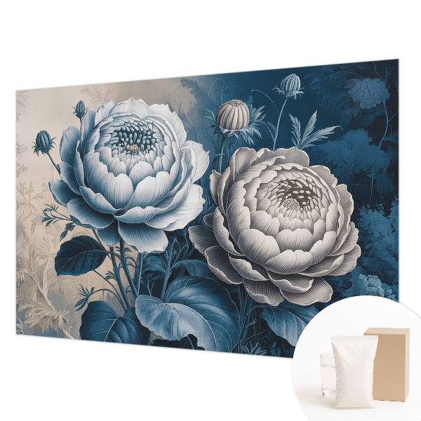 Fotobehang voor de slaapkamer Romantische bloemen