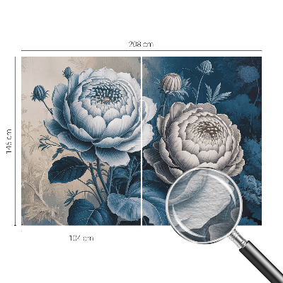 Fotobehang voor de slaapkamer Romantische bloemen