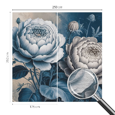 Fotobehang voor de slaapkamer Romantische bloemen