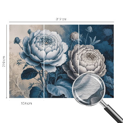 Fotobehang voor de slaapkamer Romantische bloemen