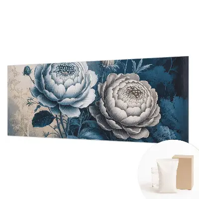 Fotobehang voor de slaapkamer met een romantische bloemenprint