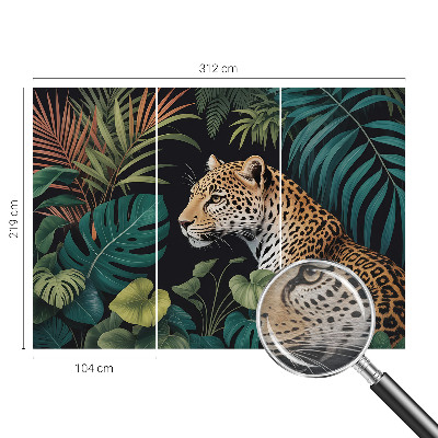 Fotobehang voor de woonkamer Exotische luipaard