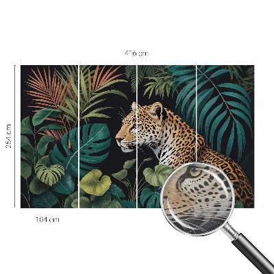 Fotobehang voor de woonkamer Exotische luipaard