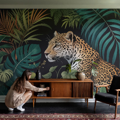 Fotobehang voor de woonkamer Exotische luipaard