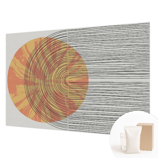 Modern fotobehang voor de woonkamer Cirkel met lijnen