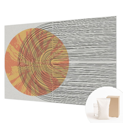 Modern fotobehang voor de woonkamer Cirkel met lijnen
