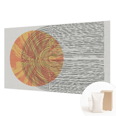 Modern fotobehang voor de woonkamer Cirkel met lijnen