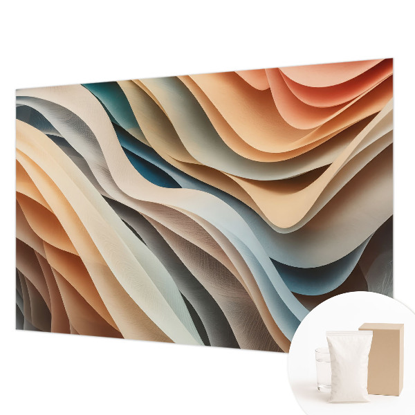 Sfeervol fotobehang Golvende vormen