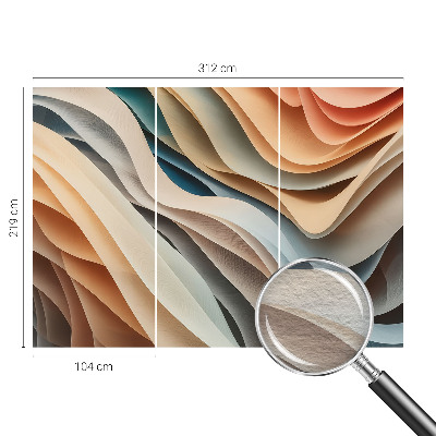 Sfeervol fotobehang Golvende vormen