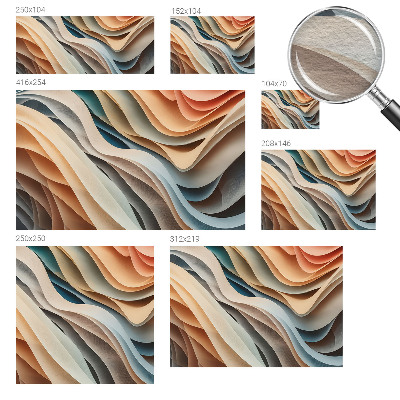 Sfeervol fotobehang Golvende vormen