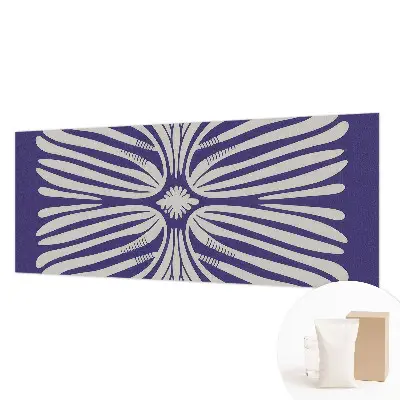 Vlies fotobehang met een symmetrisch bloemmotief