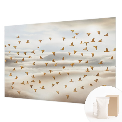 Fotobehang vliesbehang met een motief van vogels in vlucht