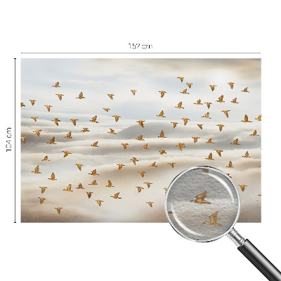 Fotobehang vliesbehang met een motief van vogels in vlucht
