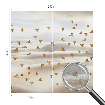Fotobehang vliesbehang met een motief van vogels in vlucht