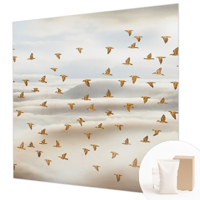 Fotobehang vliesbehang met een motief van vogels in vlucht