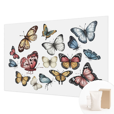 Vlies fotobehang op maat met het motief Paradijsvlinders