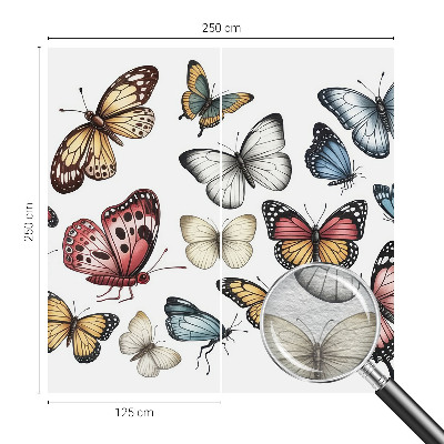 Vlies fotobehang op maat Paradijsvlinders