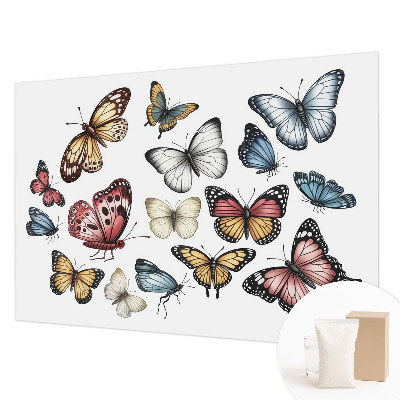Vlies fotobehang op maat met het motief Paradijsvlinders