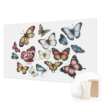 Vlies fotobehang op maat met het motief Paradijsvlinders