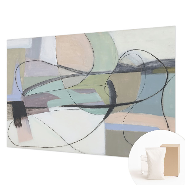 Fotobehang Pastelkleurige lijnen