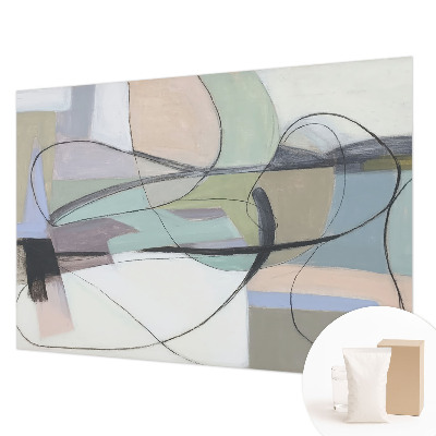 Fotobehang Pastelkleurige lijnen