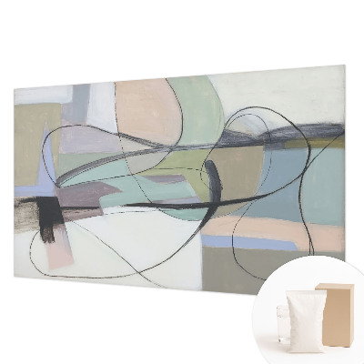 Fotobehang Pastelkleurige lijnen