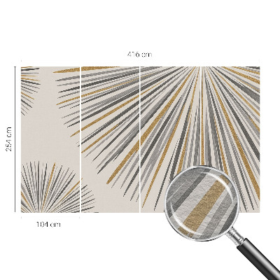 Muur behang Geometrische waaiers