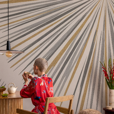 Muur behang Geometrische waaiers