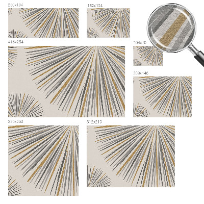 Muur behang Geometrische waaiers