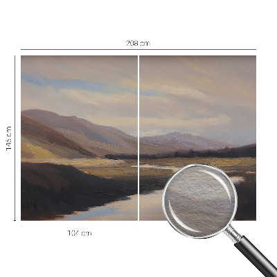 Behang met print Natuurlijke rust