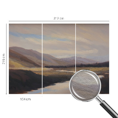 Behang met print Natuurlijke rust