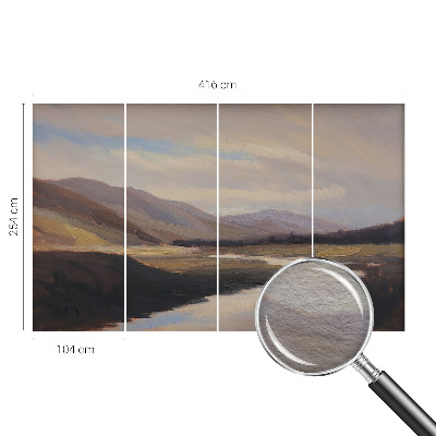 Behang met print Natuurlijke rust