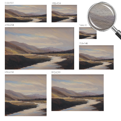 Behang met print Natuurlijke rust