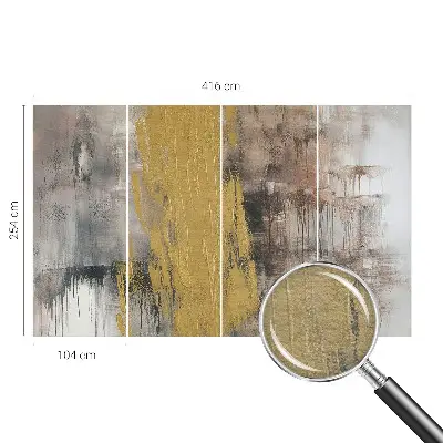 Fotobehang naadloos met een abstracte visie