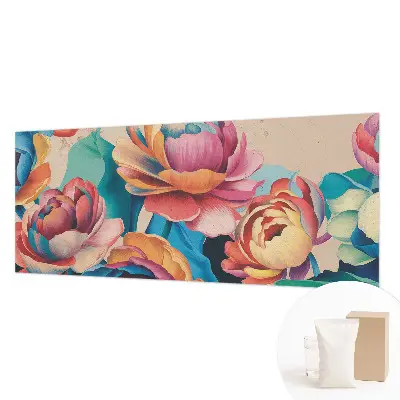 Fotobehang voor slaapkamer met bloemenmotief