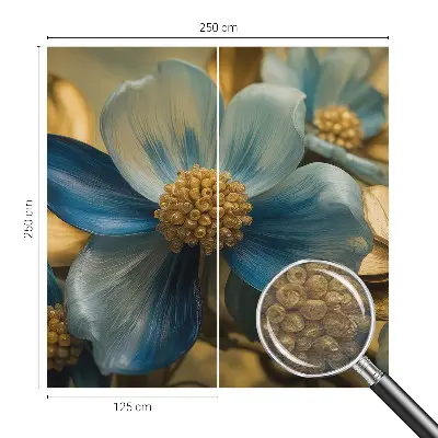 Fotobehang slaapkamer met een bloemarrangement