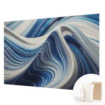 Fotobehang voor de woonkamer in een harmonieuze abstracte stijl